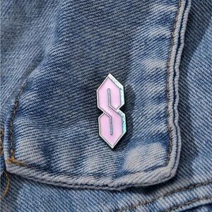 ⭐️ Pink S Enamel Pin